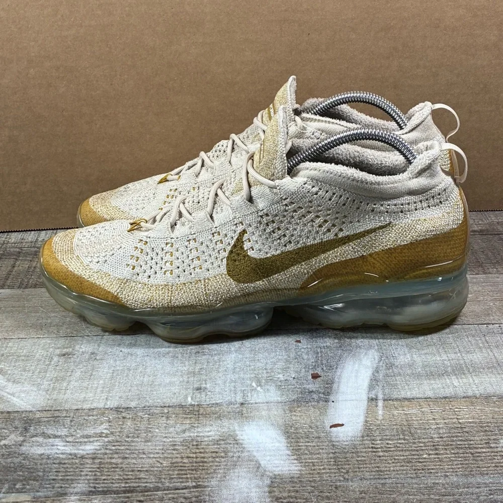 Nike Air Vapor Max Flyknit Sandrift Bronzine Men’s Shoes Sneakers Size 11 - Picture 6 of 11